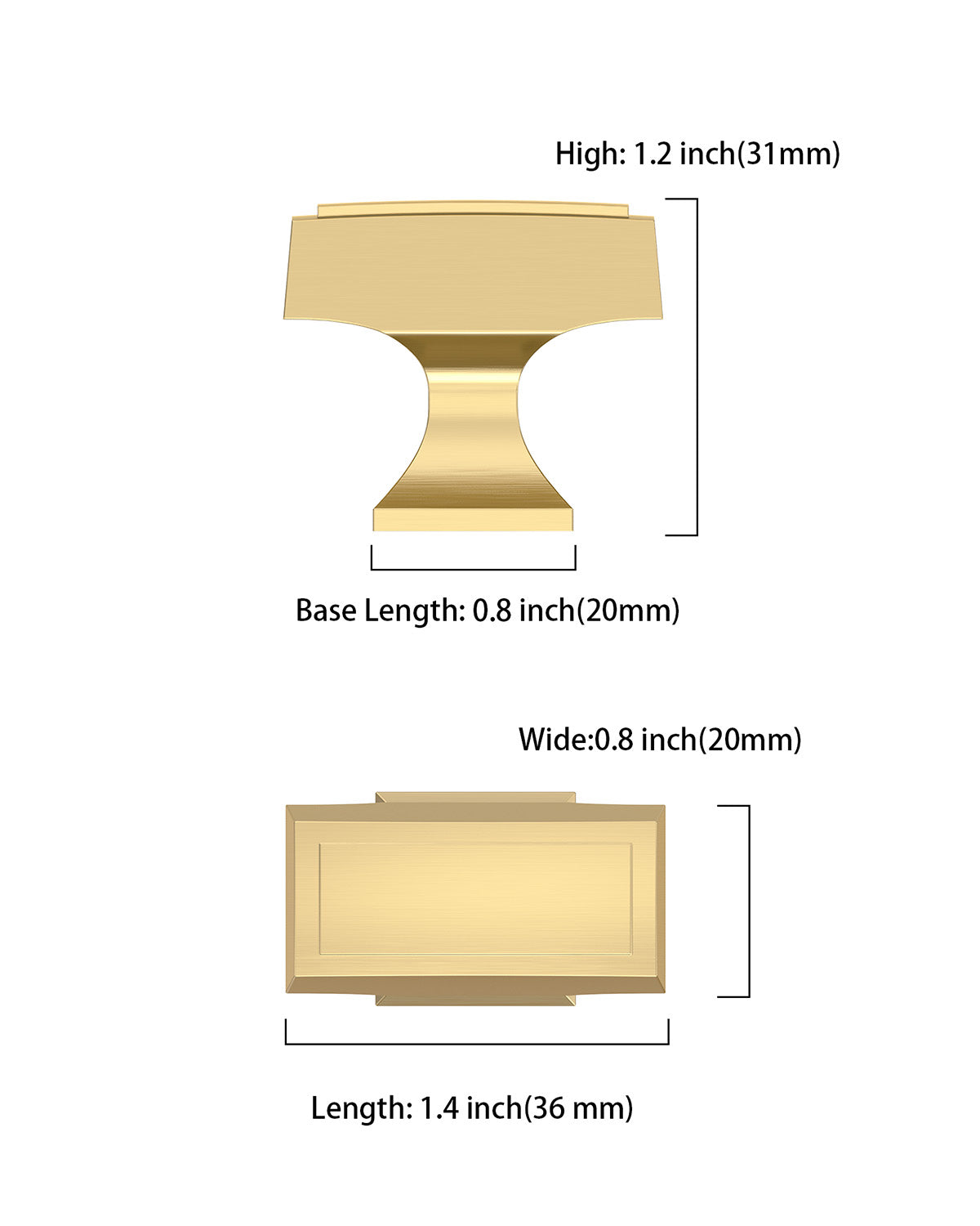 DESIGN3067 Champagne Bronze Cabinet Knobs | 1.4" Round Drawer Pulls for Cabinets & Dressers