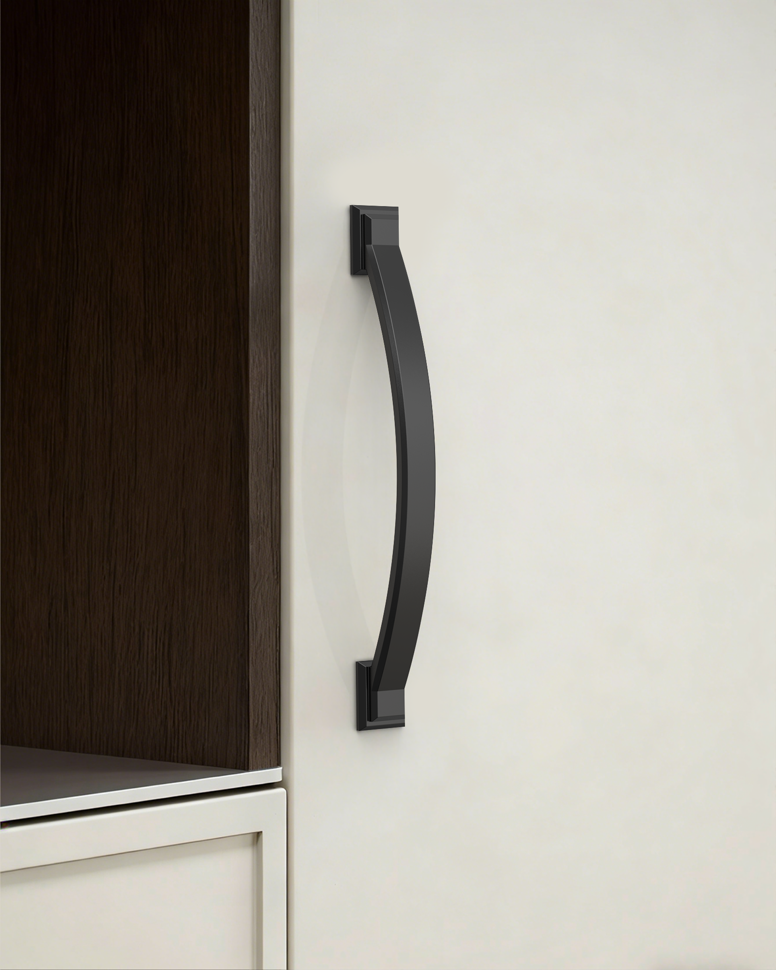 DESIGN3150 Arch Pull Warm Modern Cabinet Handles – Durable, Mix-Metal Kitchen Hardware