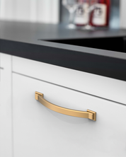 DESIGN3150 Arch Pull Warm Modern Cabinet Handles – Durable, Mix-Metal Kitchen Hardware