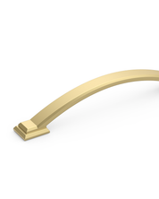 DESIGN3150 Transitional Cabinet Pulls – Stepped Base Arched Handles for Kitchen Cabinets