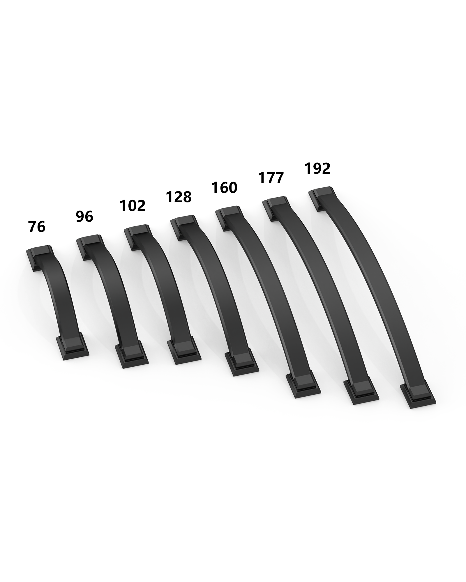 DESIGN3150 Arch Pull Warm Modern Cabinet Handles – Durable, Mix-Metal Kitchen Hardware