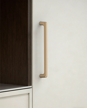 DESIGN3307 Solid Metal Modern Linear Pull for Tall Cabinets | 10" Cabinet Handle, Matte Black