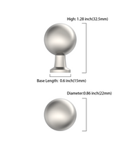 DESIGN3307 Modern Ball Knobs - Heavy-Duty Dresser & Cabinet Hardware | 0.86inch, Champagne Bronze