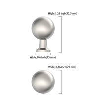 DESIGN3307 Modern Ball Knobs - Heavy-Duty Dresser & Cabinet Hardware | 0.86inch, Champagne Bronze
