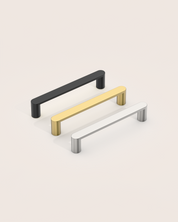 DESIGN3644 Minimalist Matte Black Cabinet Handles –  Easy Installation, Durable & Long-Lasting