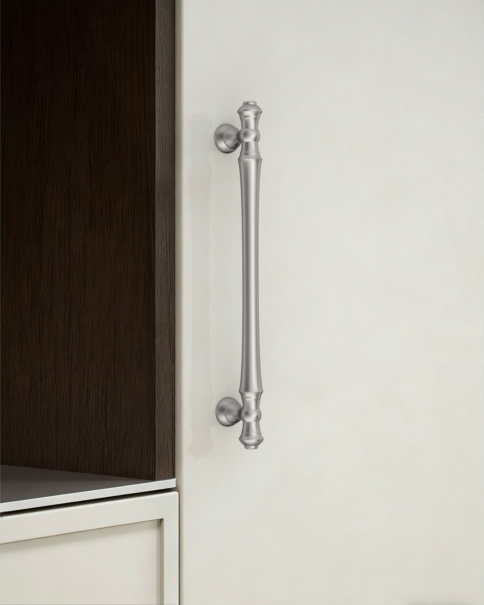 DESIGN3768 Solid Zinc Cabinet Handles for White Cabinets | 5" Pull, Champagne Bronze