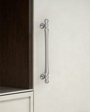 DESIGN3768 Solid Zinc Cabinet Handles for White Cabinets | 5" Pull, Champagne Bronze