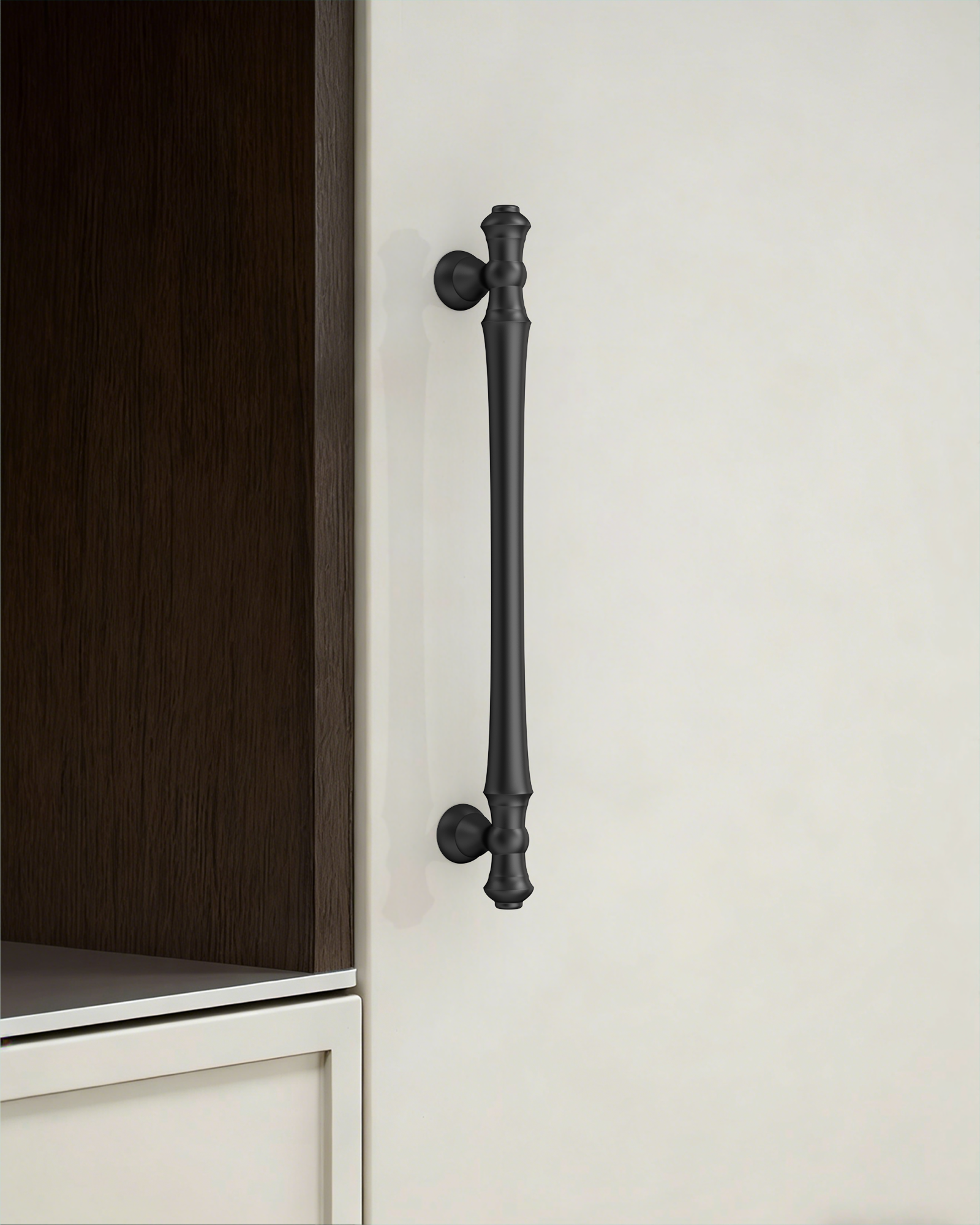 DESIGN3768 Solid Zinc Cabinet Handles for White Cabinets | 5" Pull, Champagne Bronze