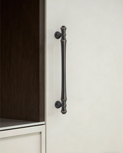 DESIGN3768 Solid Zinc Cabinet Handles for White Cabinets | 5" Pull, Champagne Bronze