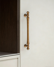 DESIGN3768 Solid Zinc Cabinet Handles for White Cabinets | 5" Pull, Champagne Bronze