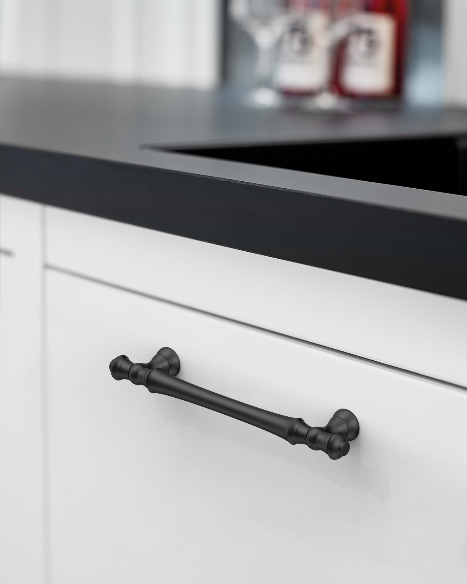Amerdeco 10 Pack Brushed Satin Nickel 5 Inch(128mm) Hole Centers Kitchen Cabinet Pulls Cabient Hardware Kitchen Handles for Cabi