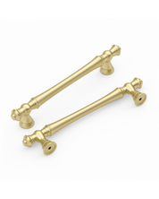 DESIGN3768 Champagne Bronze Cabinet Pulls for White Cabinets | 5", Warm Modern, Heavy-Duty Feel