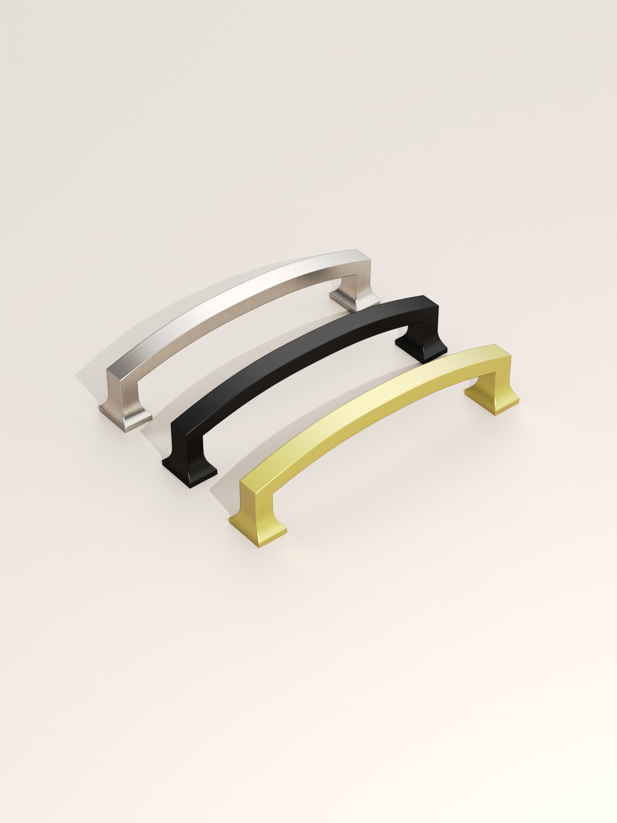 DESIGN3781 Solid Cabinet Handles – Sleek Pulls for Drawers, Cabinets & Closets