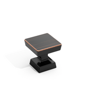 DESIGN3794 Matte Black Cabinet Knobs | 1.2" Round Drawer & Dresser Handles for Bathroom Cabinets