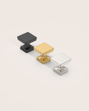 DESIGN3794 Matte Black Cabinet Knobs | 1.2" Round Drawer & Dresser Handles for Bathroom Cabinets