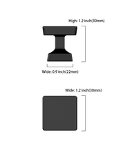 DESIGN3794 Matte Black Cabinet Knobs | 1.2" Round Drawer & Dresser Handles for Bathroom Cabinets