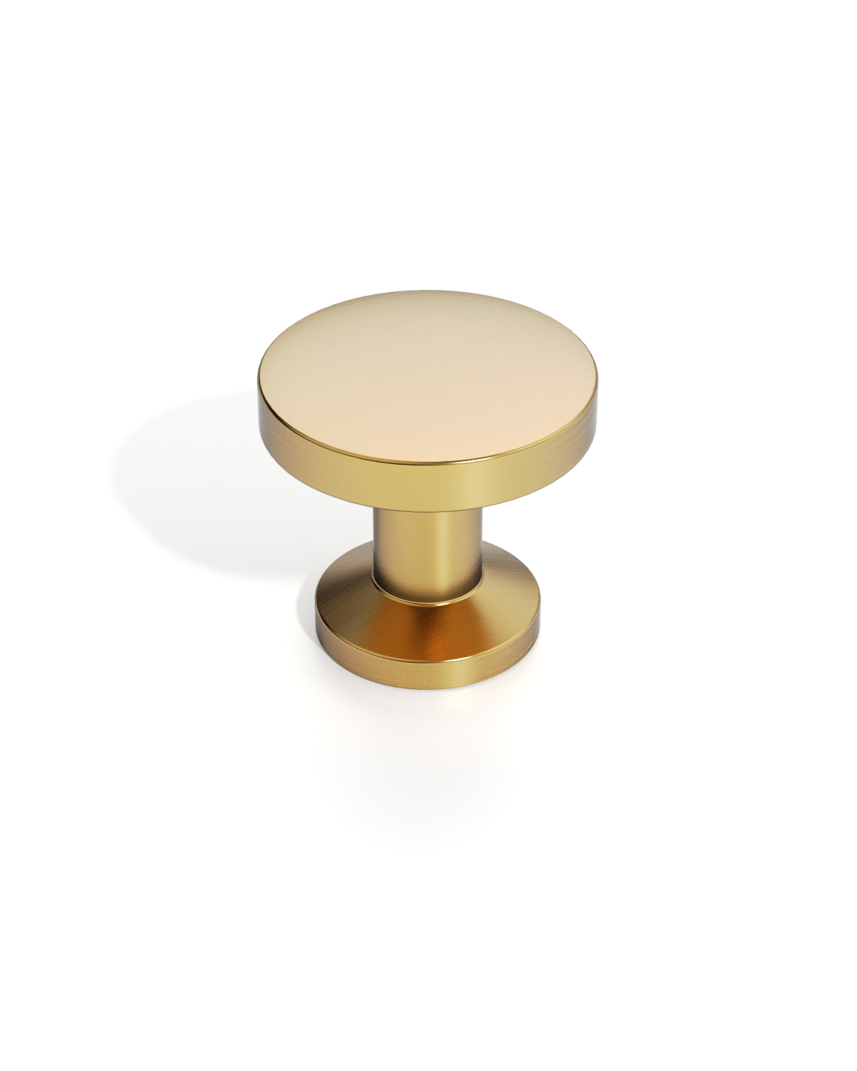 DESIGN3835 Brushed Brass Solid Cabinet Knobs – Sleek Design, Easy to Install, Built to Last