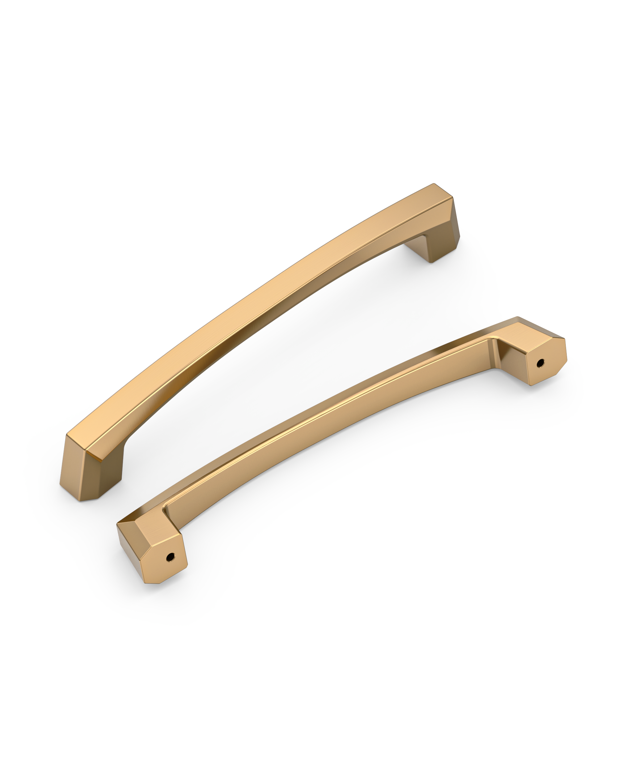 DESIGN3908 Matte Black Cabinet Pulls for Modern White Cabinets (5" Hole Center)