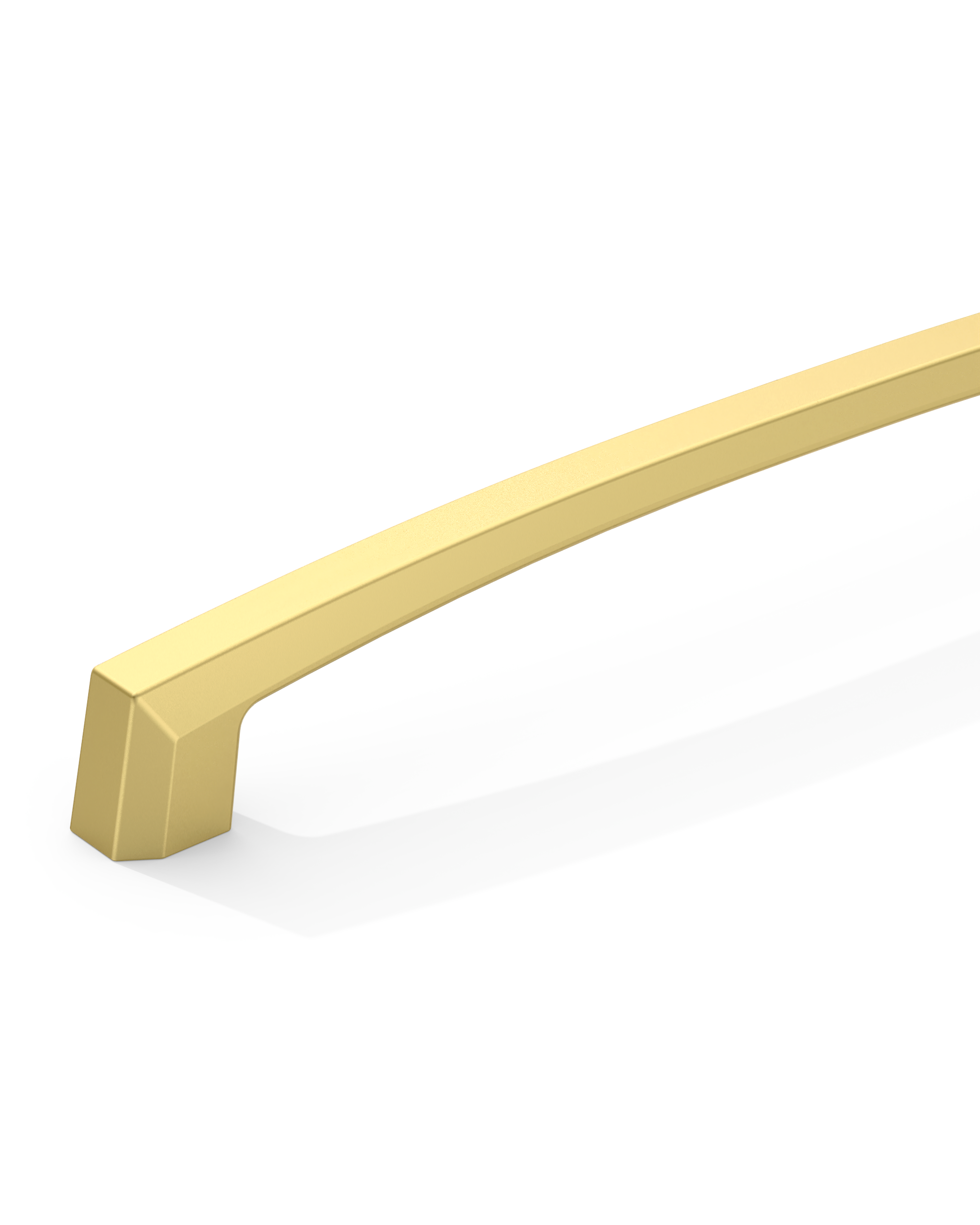 DESIGN3908 Matte Black Cabinet Pulls for Modern White Cabinets (5" Hole Center)