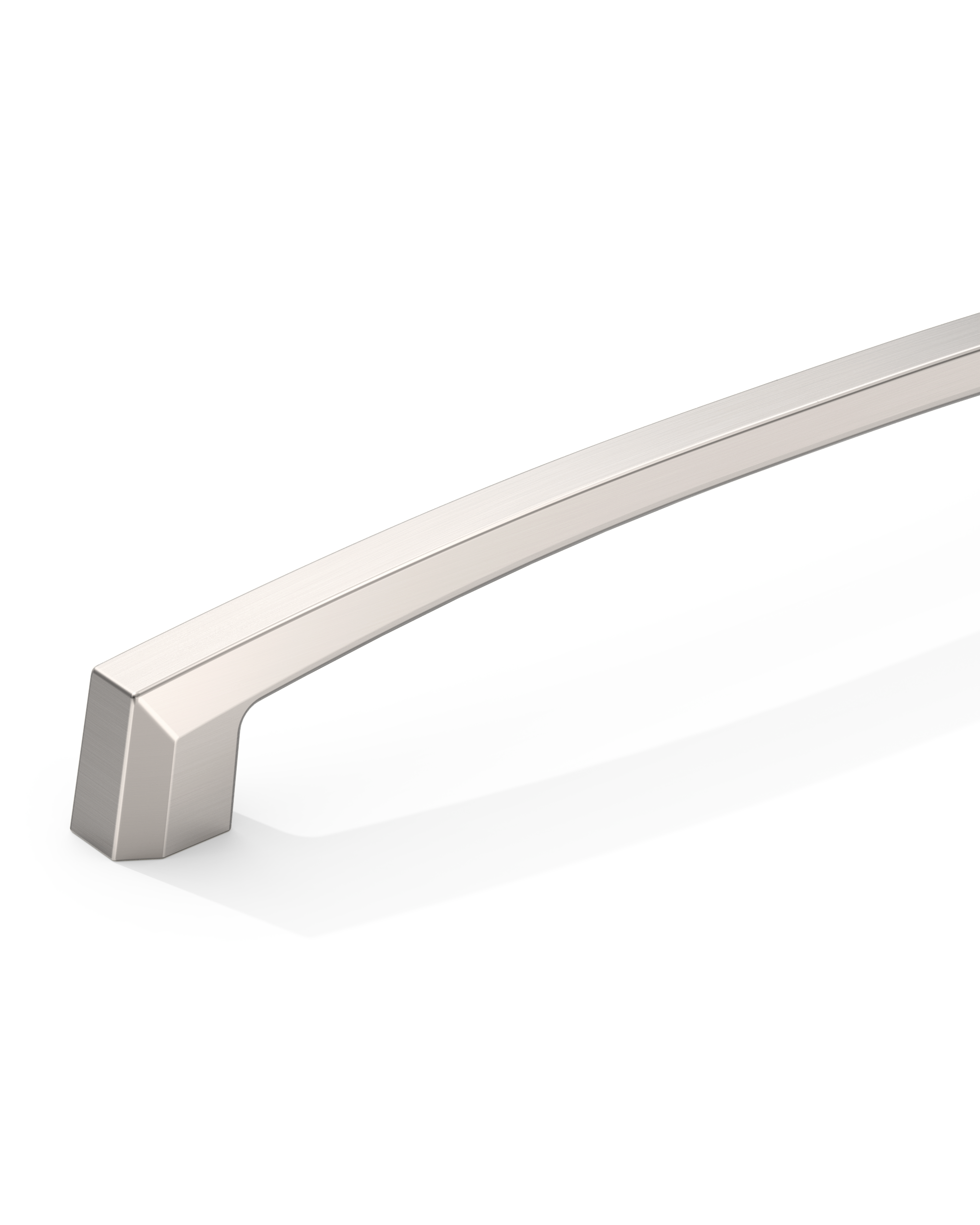 DESIGN3908 Matte Black Cabinet Pulls for Modern White Cabinets (5" Hole Center)