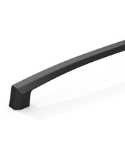 DESIGN3908 Matte Black Cabinet Pulls for Modern White Cabinets (5" Hole Center)