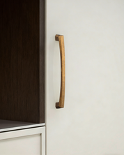 DESIGN3908 Matte Black Cabinet Pulls for Modern White Cabinets (5" Hole Center)
