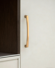 DESIGN3908 Matte Black Cabinet Pulls for Modern White Cabinets (5" Hole Center)