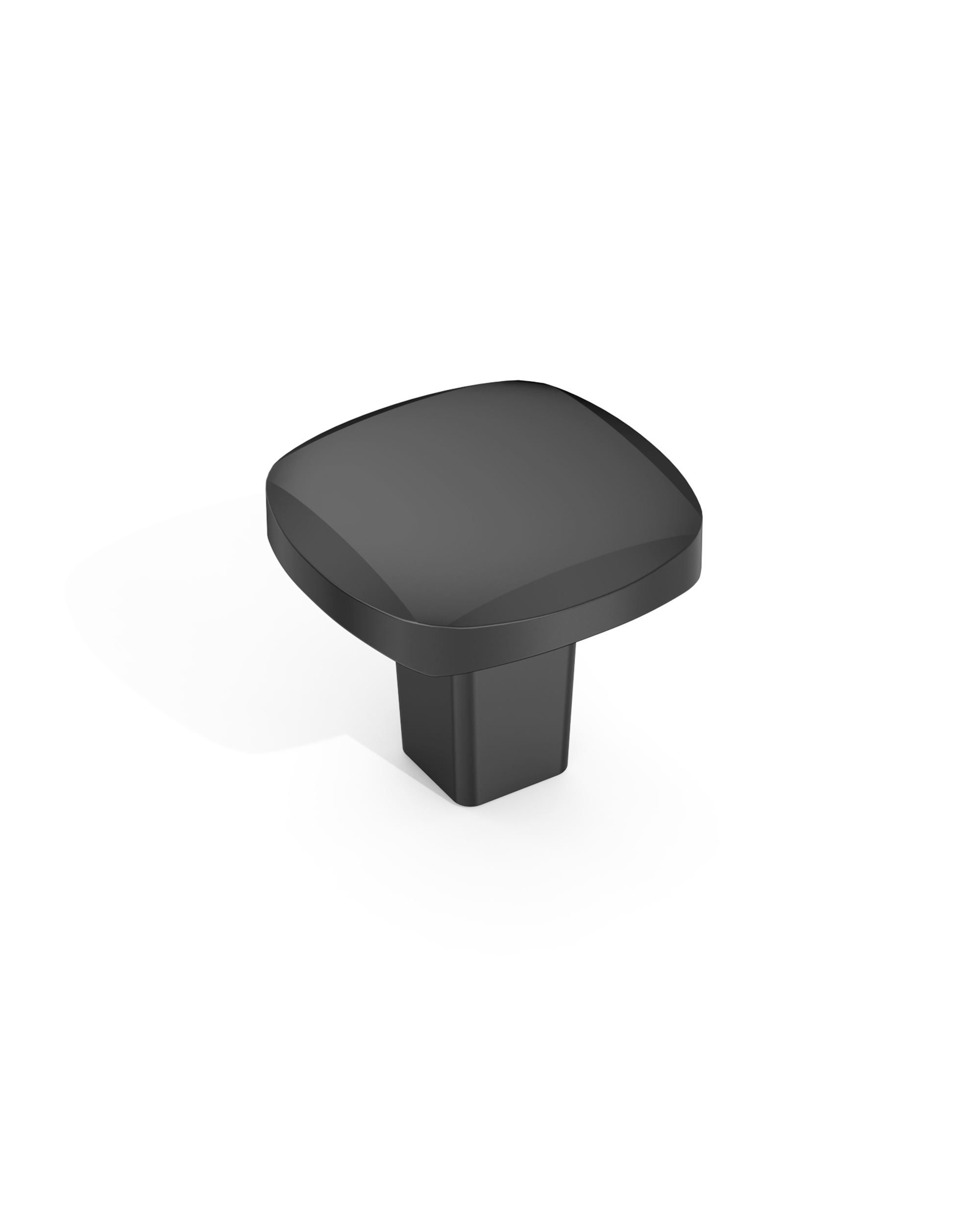 DESIGN3908 Matte Black Cabinet Knobs | 1" Round Zinc Drawer & Cupboard Handles