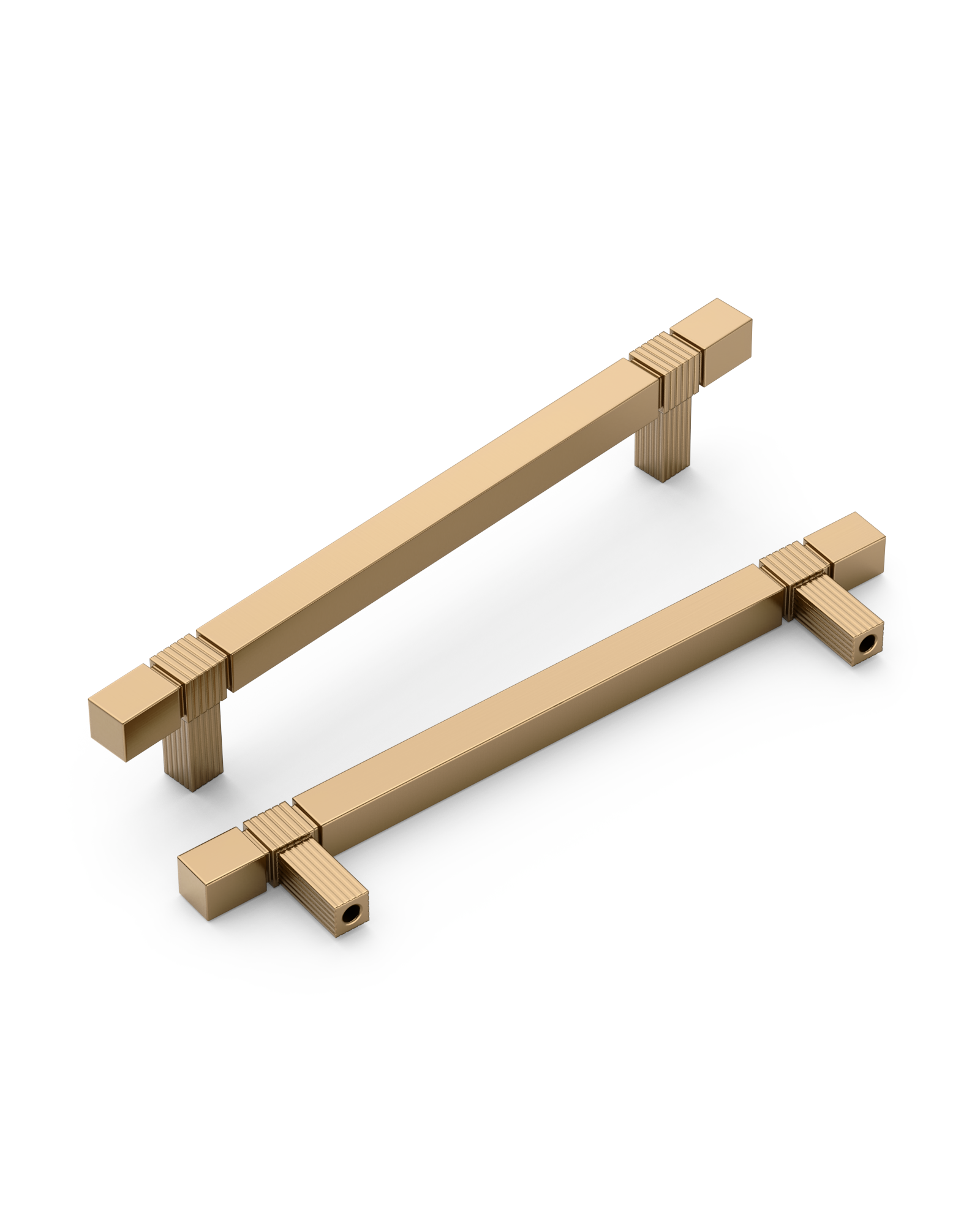 DESIGN3909 Champagne Bronze Cabinet Pulls | Square Cabinet Handles for Cabinets & Drawers