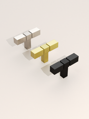 DESIGN3909 Matte Black Cabinet Knobs – Square Bar Hardware for Drawers, Cupboards & Closets