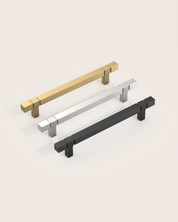 DESIGN3909 Modern Fluted Square Bar Cabinet Pulls