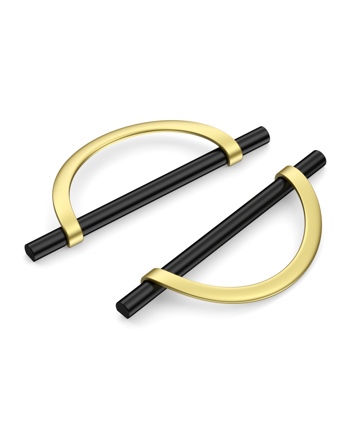 DESIGN3955 Combination Cabinet Pulls – Bar & Cup Pull Design for Drawers & Cabinets