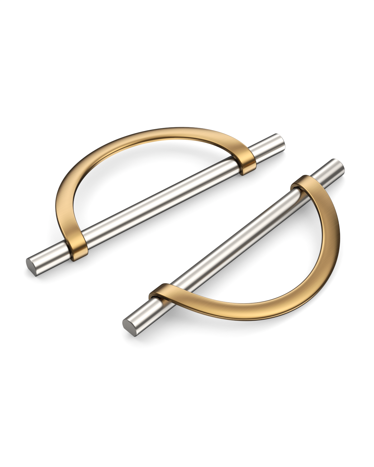 DESIGN3955 Combination Cabinet Pulls – Bar & Cup Pull Design for Drawers & Cabinets