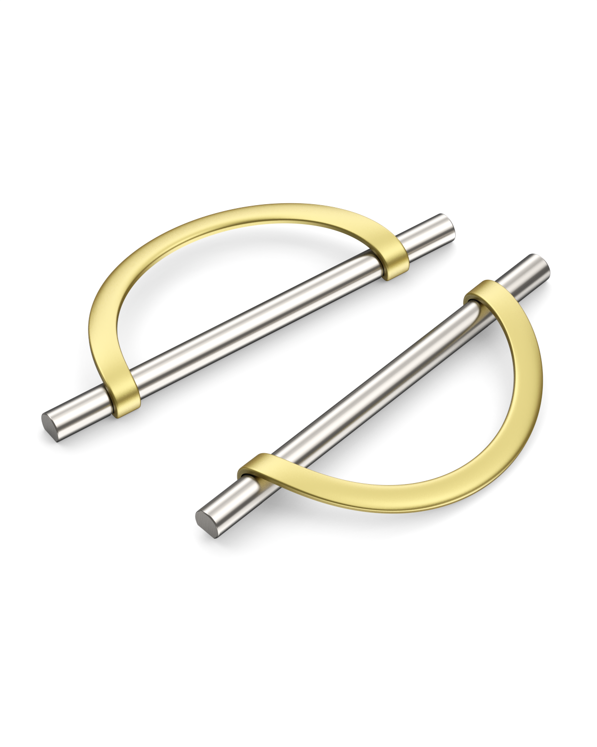 DESIGN3955 Combination Cabinet Pulls – Bar & Cup Pull Design for Drawers & Cabinets