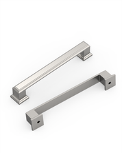 DESIGN2044 Heavy-Duty Transitional Handles for White Cabinets & Shaker Drawers | 3-3/4" Cabinet Pulls, Brushed Gold