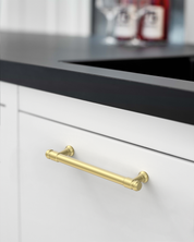 DESIGN2306 Honey Bronze Cabinet Pulls – Industrial-Modern, Ergonomic & Heavy Duty for Light Luxury Kitchen