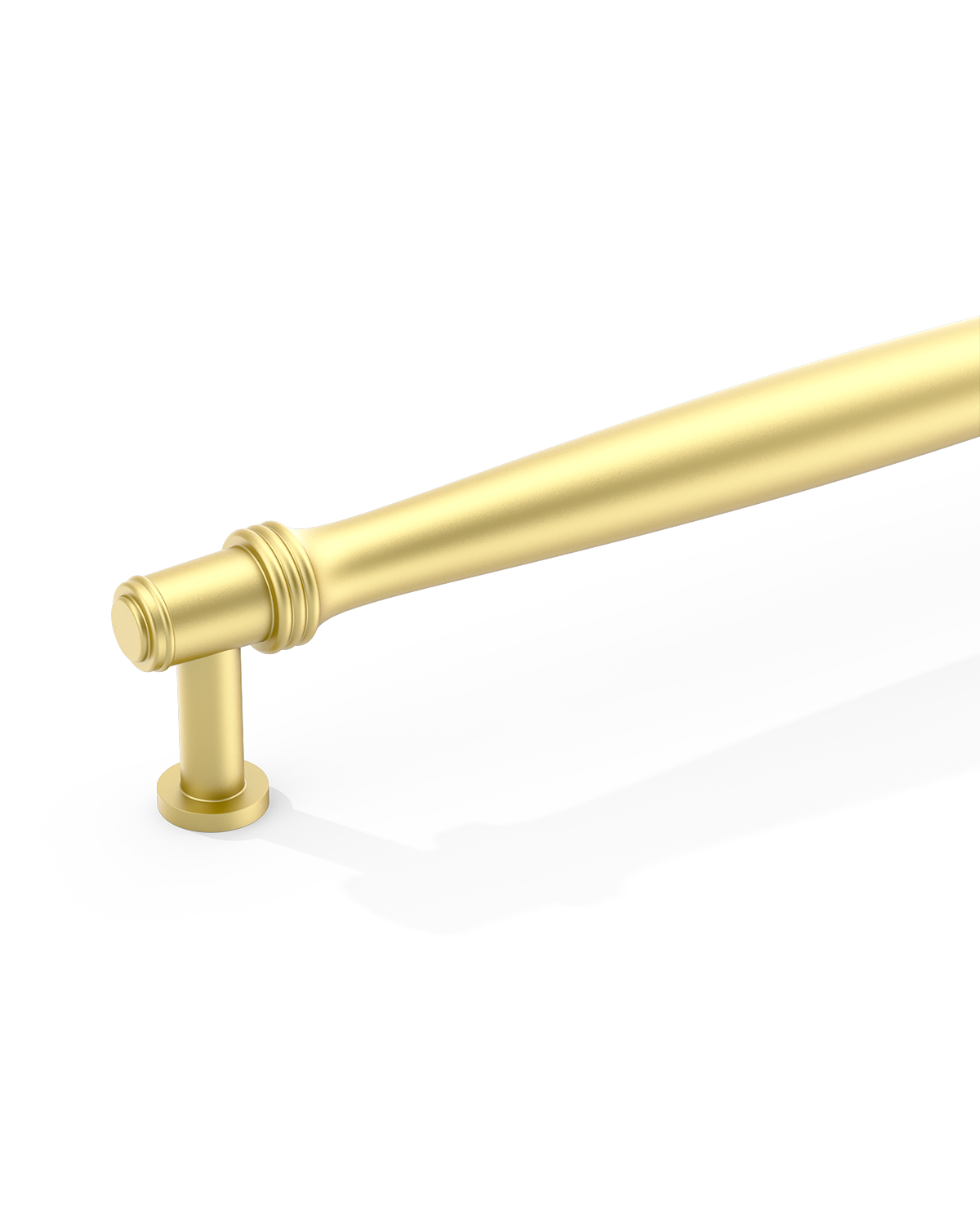 DESIGN4585 Brushed Gold Cabinet Pulls – Modern Organic Tapered Handles for Kitchen Cabinets