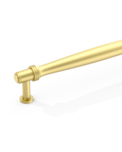 DESIGN4585 Brushed Gold Cabinet Pulls – Modern Organic Tapered Handles for Kitchen Cabinets