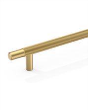 DESIGN6061 Brushed Gold Cabinet Pulls – Rich Minimalist Knurled Handles for Kitchen Cabinets