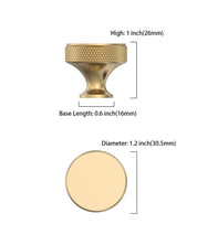 DESIGN4494 Champagne Bronze Knurled Cabinet Knobs | Kitchen Drawer, Cupboard & Wardrobe Handles