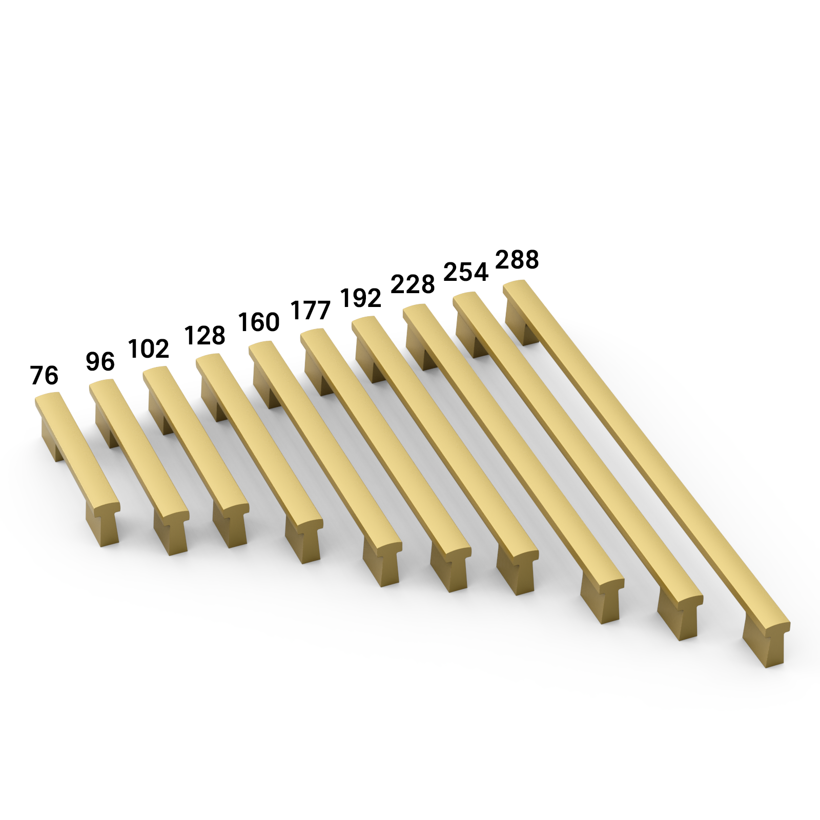 DESIGN4497 Cabinet Pulls – Easy-to-Install, Long-Lasting Brushed Gold Handles