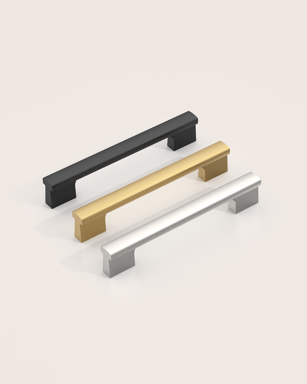 DESIGN4497 Modern Curved Edge Architectural Cabinet Pulls