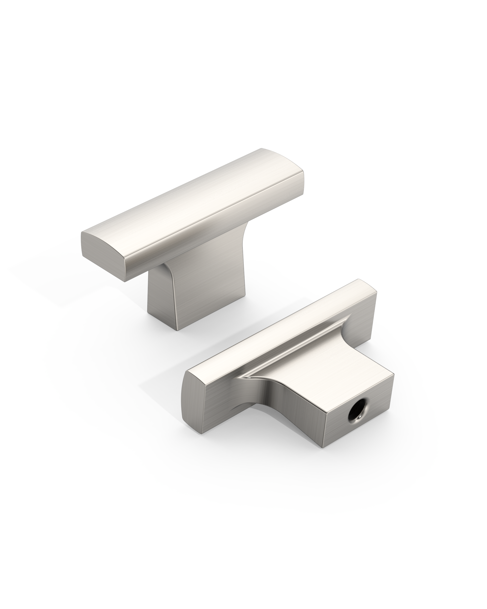 DESIGN4497 Brushed Satin Nickel Cabinet Knobs | Durable Solid Knobs for Drawers & Cabinets