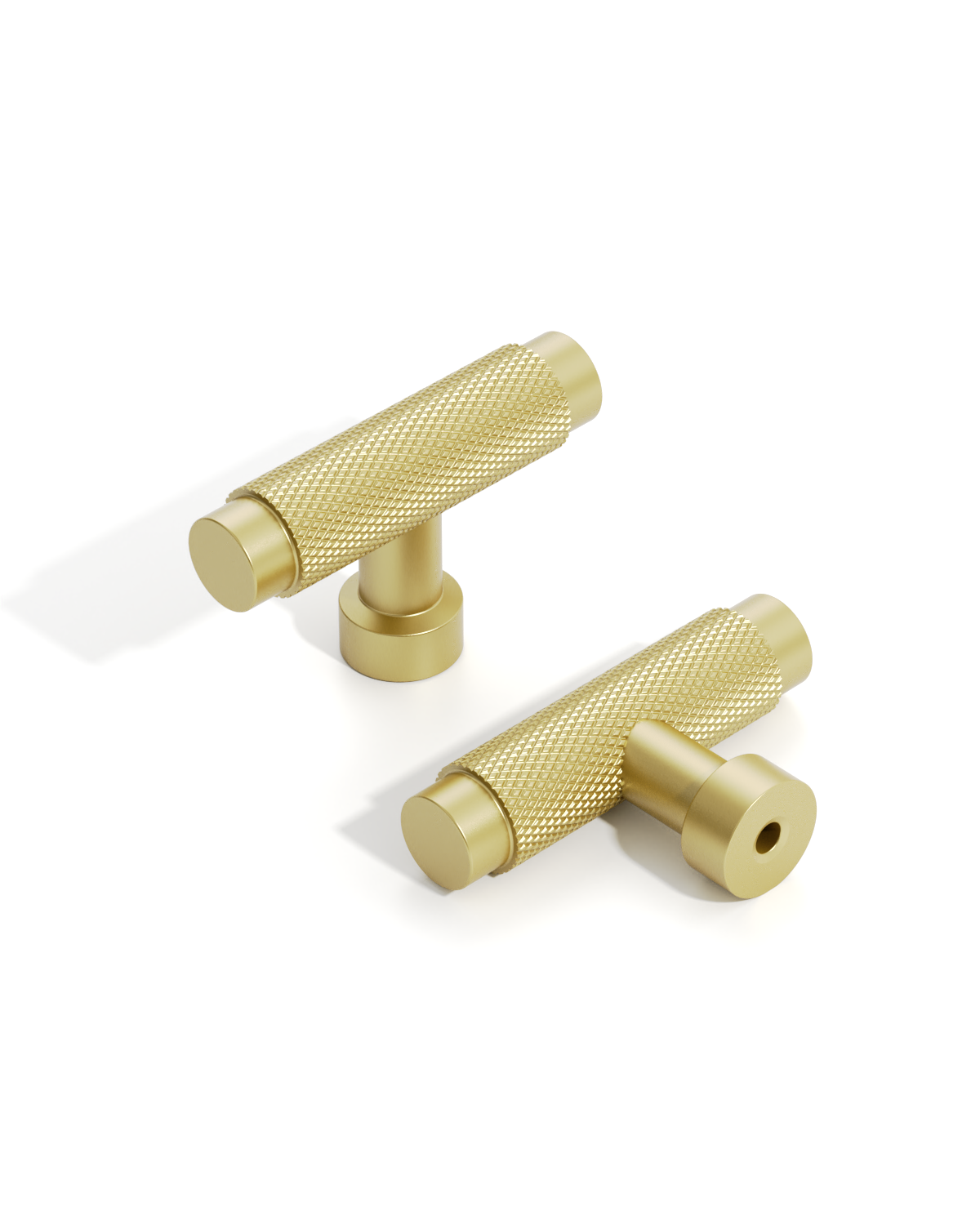 DESIGN4518 Brushed Gold Cabinet Knobs | Modern Knobs for Cabinets, Drawers & Closets