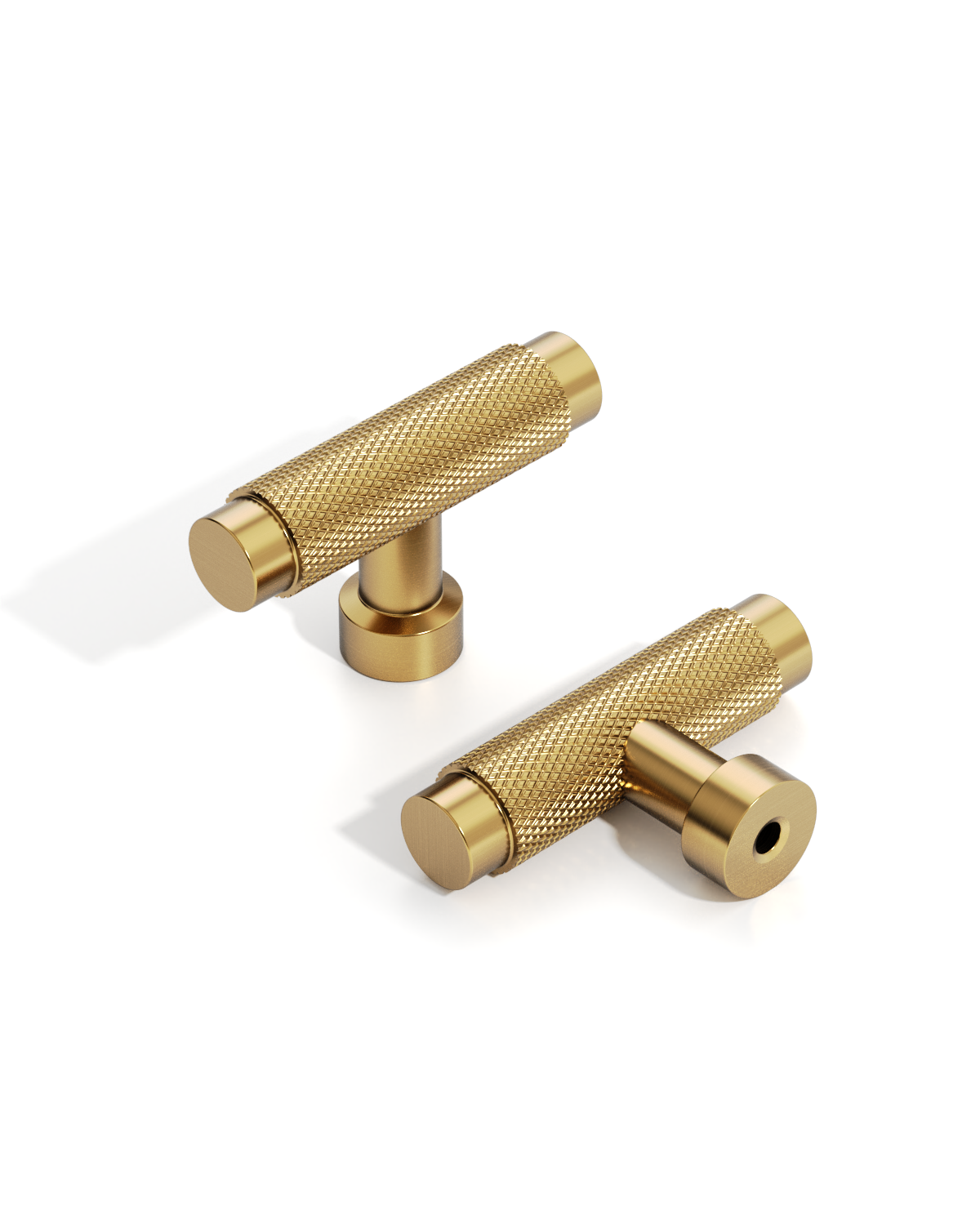 DESIGN4518 Brushed Gold Cabinet Knobs | Modern Knobs for Cabinets, Drawers & Closets