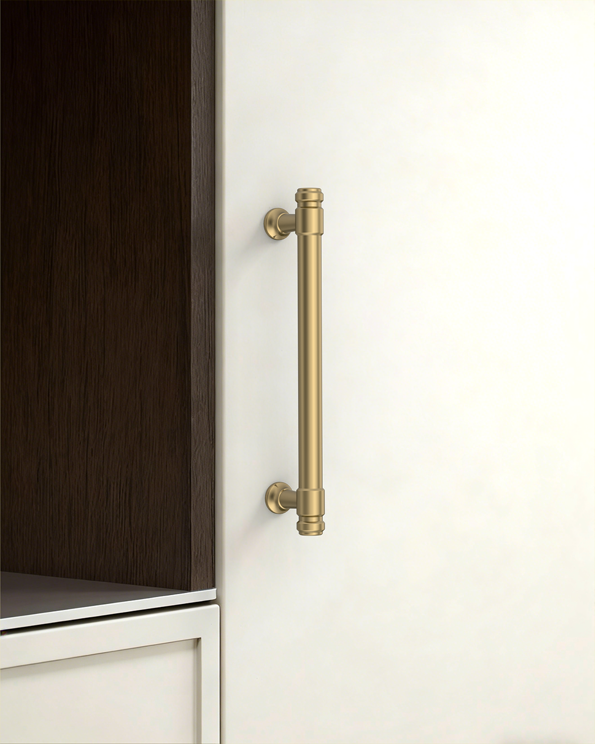 DESIGN2306 Honey Bronze Cabinet Pulls – Industrial-Modern, Ergonomic & Heavy Duty for Light Luxury Kitchen