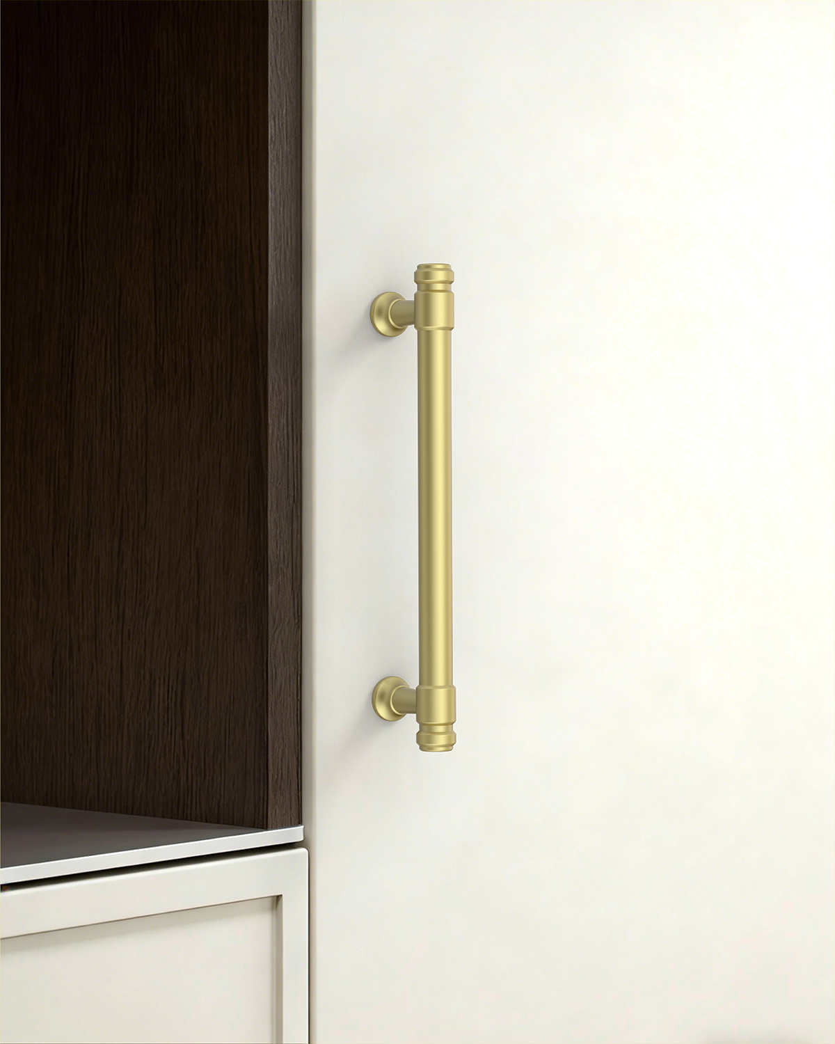 DESIGN2306 Honey Bronze Cabinet Pulls – Industrial-Modern, Ergonomic & Heavy Duty for Light Luxury Kitchen