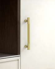 DESIGN4483 Brushed Gold Knurled Cabinet Handles - Heavy-Duty Modern Drawer Pulls (5")