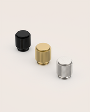 DESIGN4483 Solid Metal Knurled Cylinder Knob for Luxury Kitchens | 1" Diameter, Brushed Satin Nickel