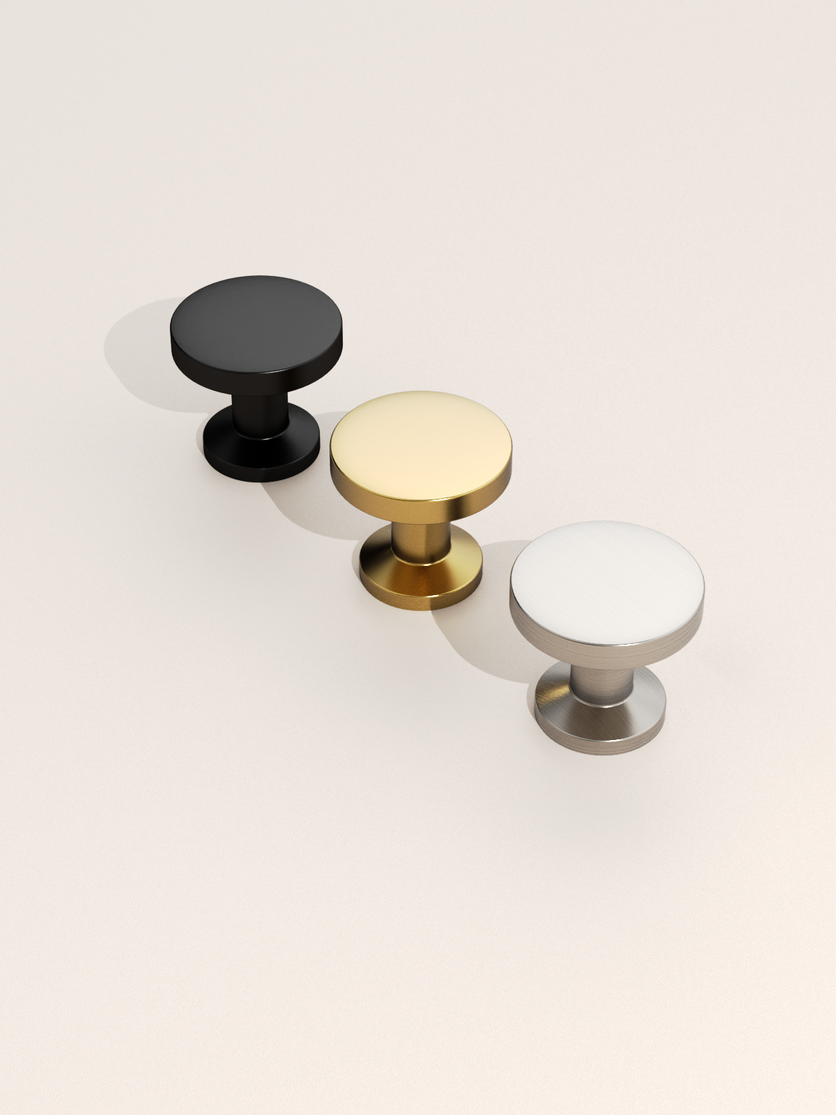 DESIGN3835 Solid Cabinet Knobs – Sleek Design, Easy to Install, Built to Last